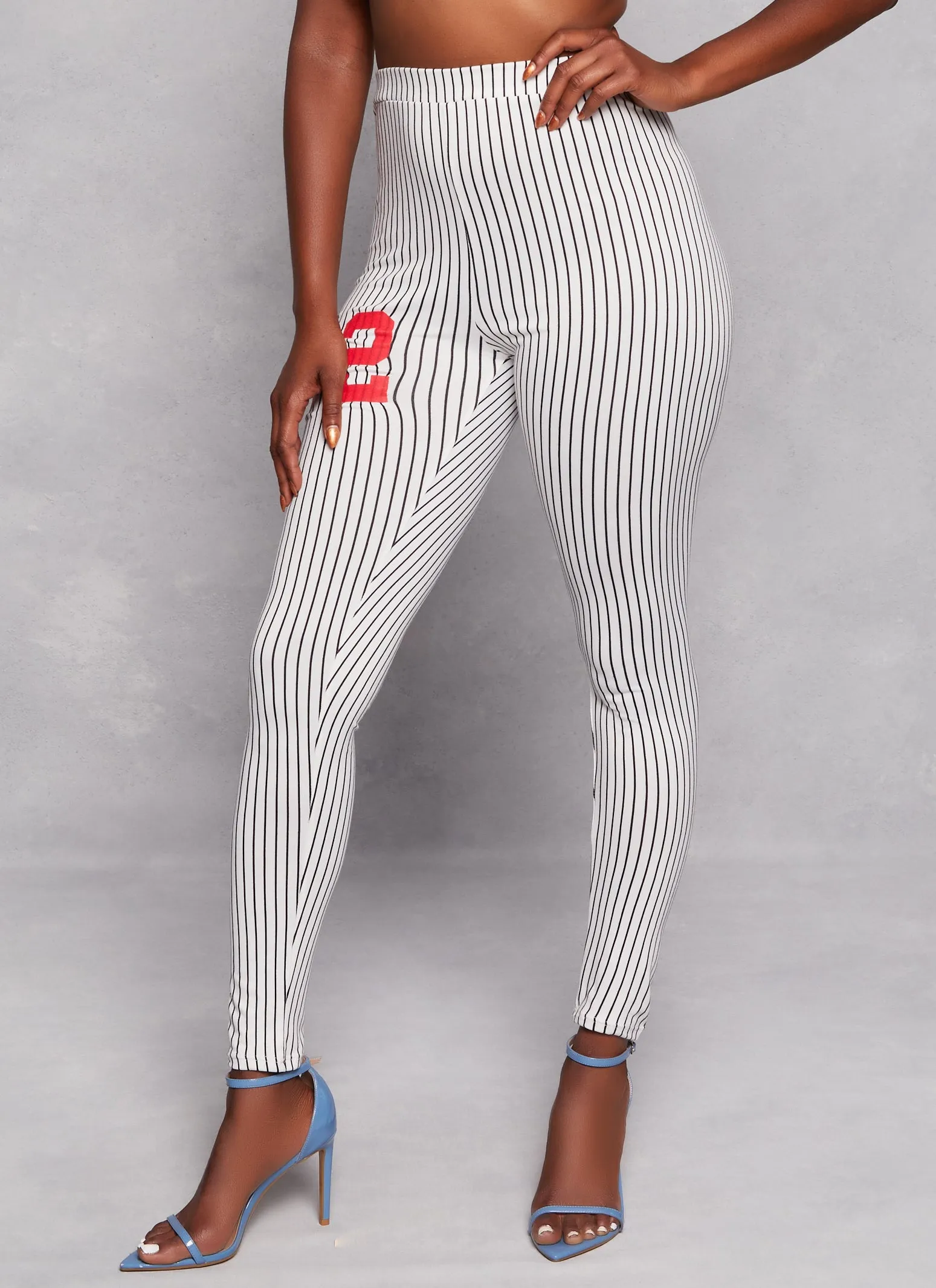 82 Pinstripe High Waist Leggings