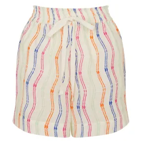 Accessorize London Women's Multi Stripe Shorts Medium