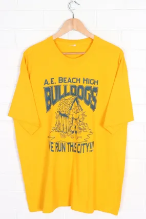 A.E. Beach High Bulldogs "We Run This City" T-Shirt (XL)