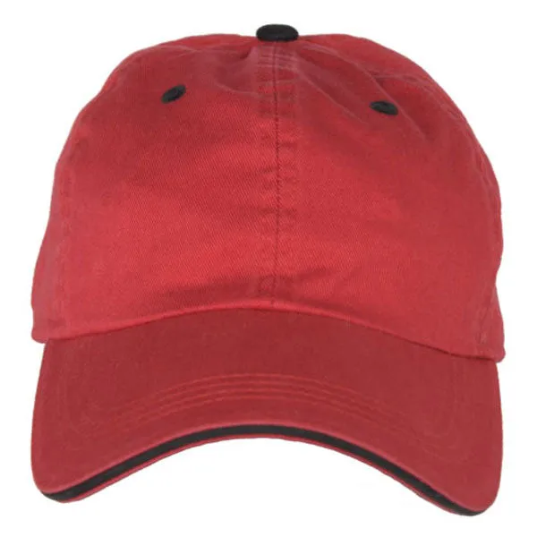 AHEAD Deep Red/Black Classic Cut Sandwich Brim Cap