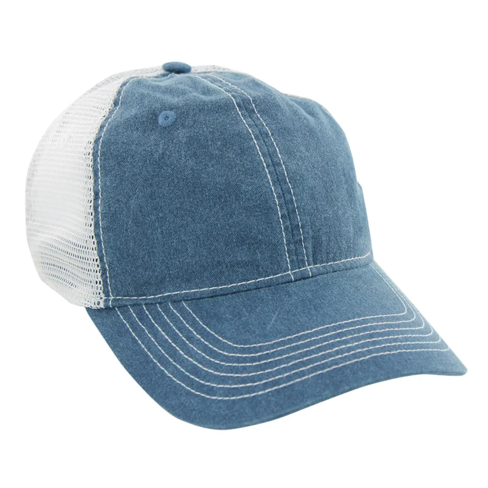 AHEAD Navy Pigment Dyed Mesh Cap