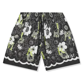 Amiri Flower Amiri Black Swim Shorts