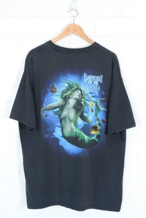 Amphibious Outfitters Scuba Frog Mermaid Graphic Tee (XXL)