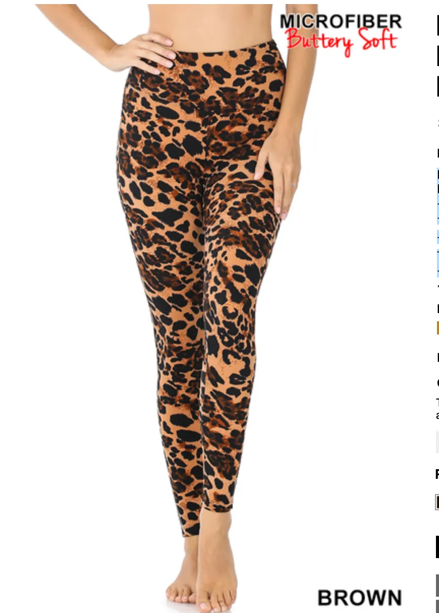 Animal Print Buttery Soft Leggings