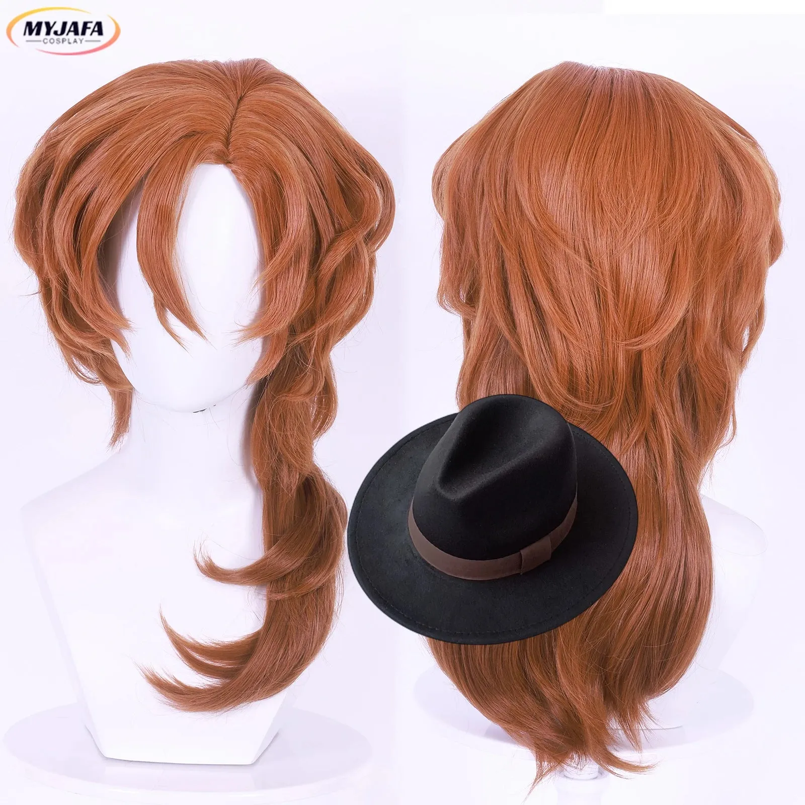 Anime Chuya Nakahara Cosplay Wig High Quality Heat Resistant Synthetic Hair Wig   Wig Cap