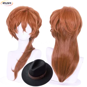 Anime Chuya Nakahara Cosplay Wig High Quality Heat Resistant Synthetic Hair Wig   Wig Cap