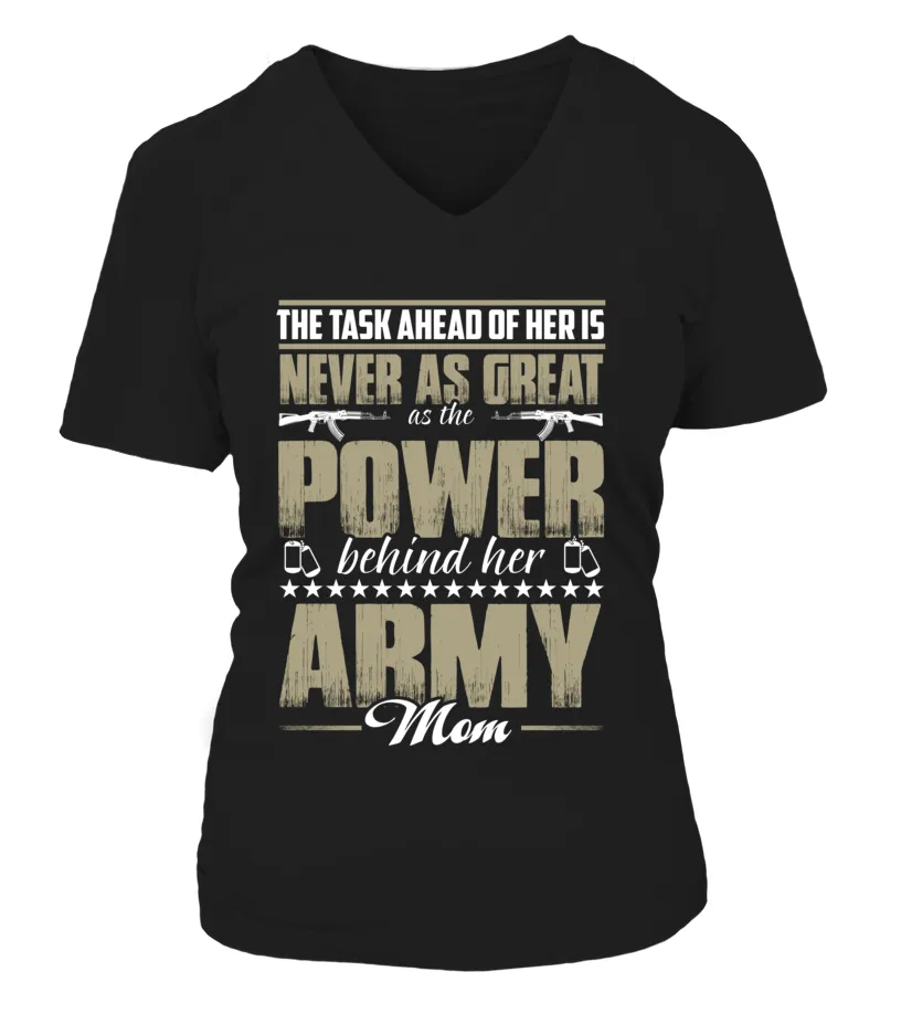 Army Mom Daughter Power T-shirts