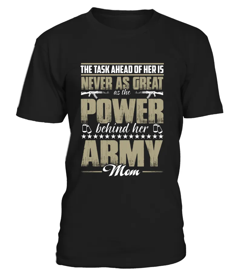 Army Mom Daughter Power T-shirts