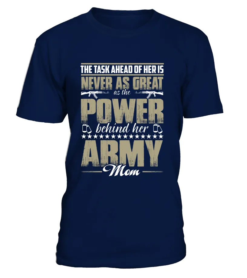 Army Mom Daughter Power T-shirts