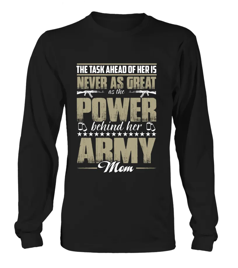 Army Mom Daughter Power T-shirts