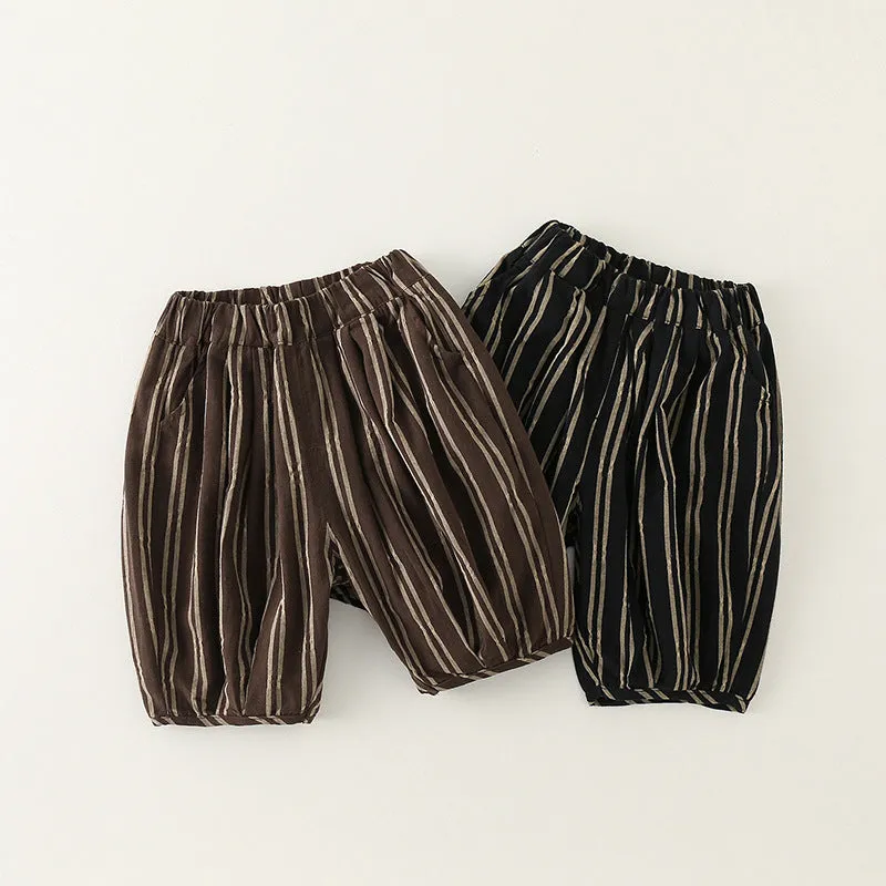 Baby Kid Boys Striped Shorts Wholesale 240409285