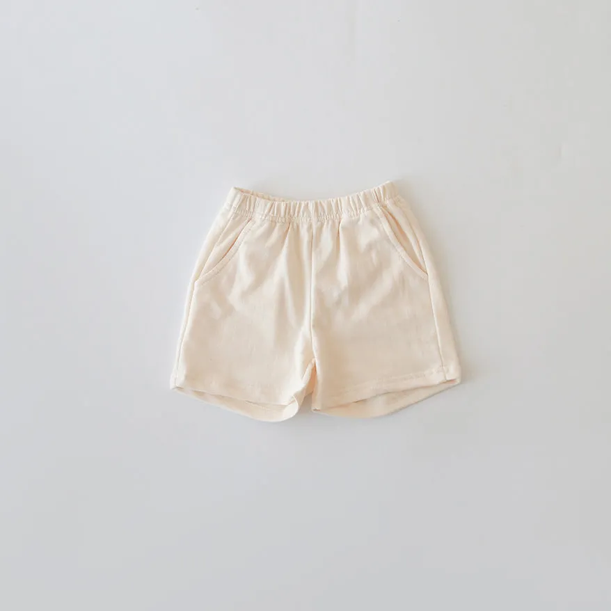 Baby Kid Girls Boys Solid Color Shorts Wholesale 24030118