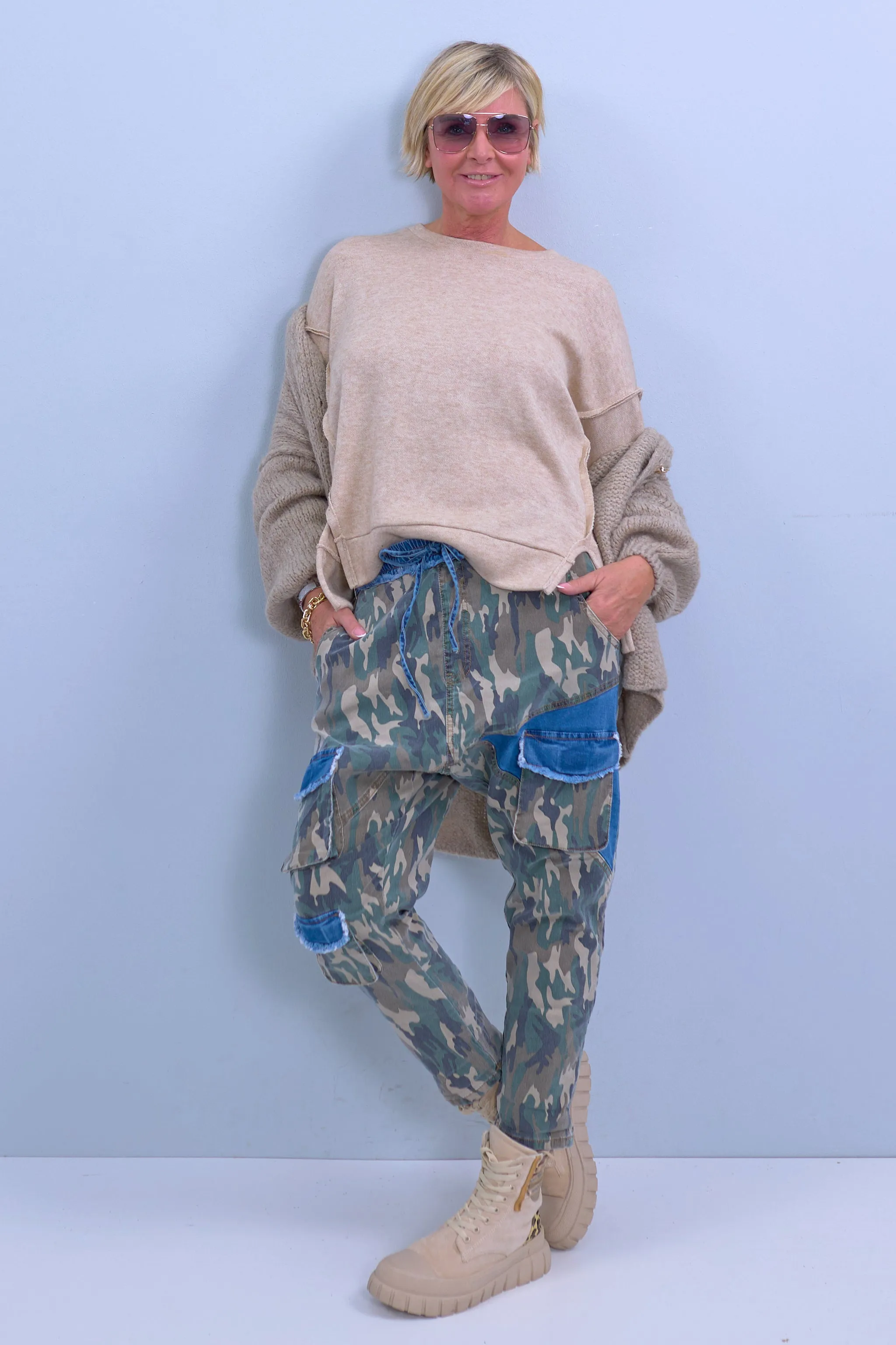 Baggy Jeans, camouflage