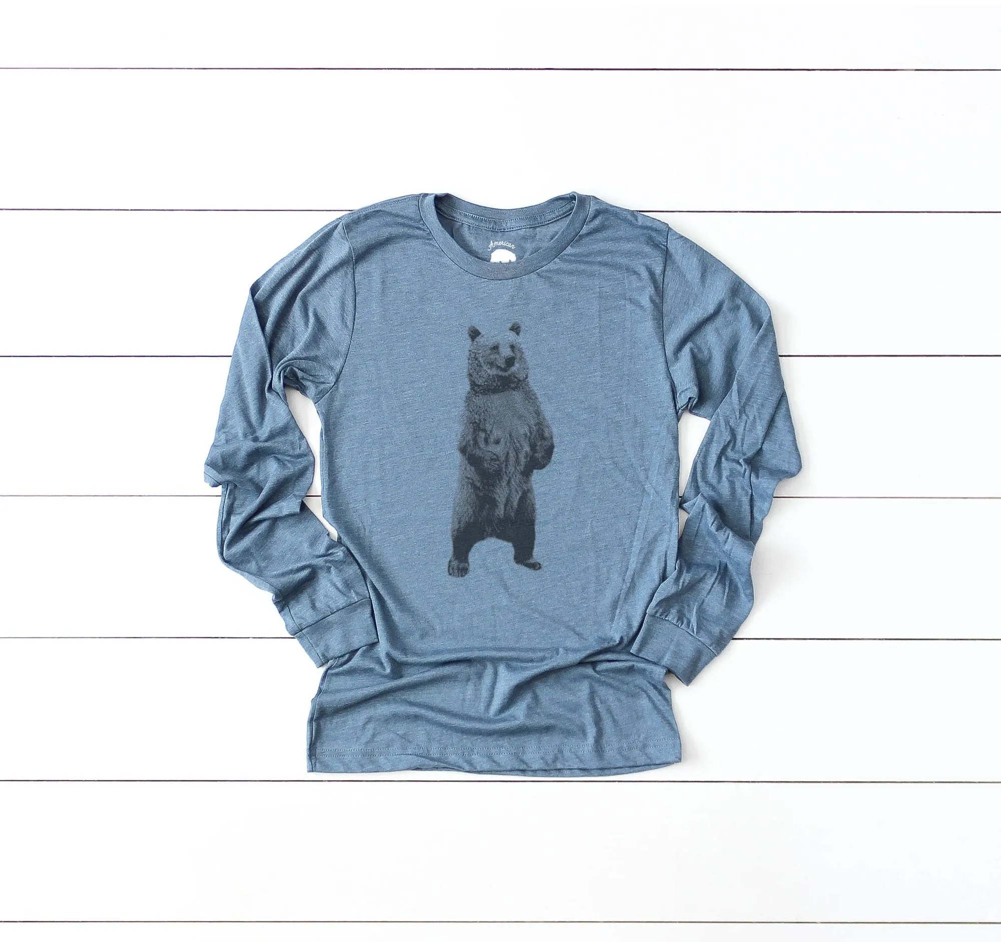 Bear Standing Tall Long Sleeve Shirts