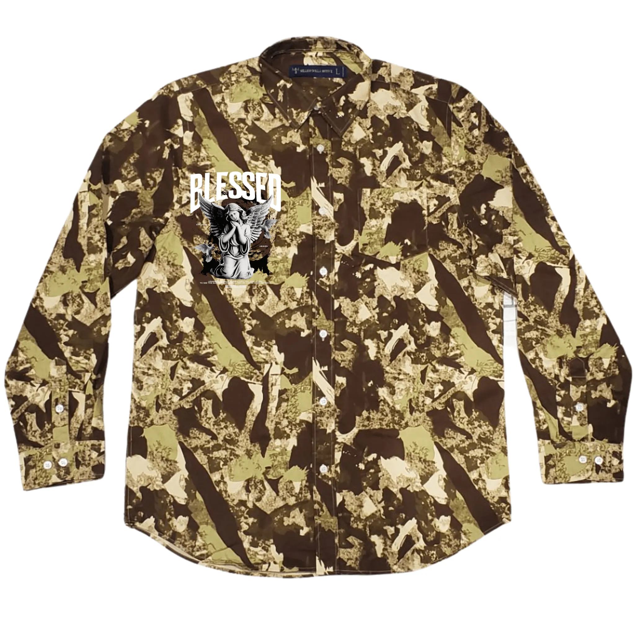 Blessed Angel - Brown Desert Camo Long Sleeve Shirt