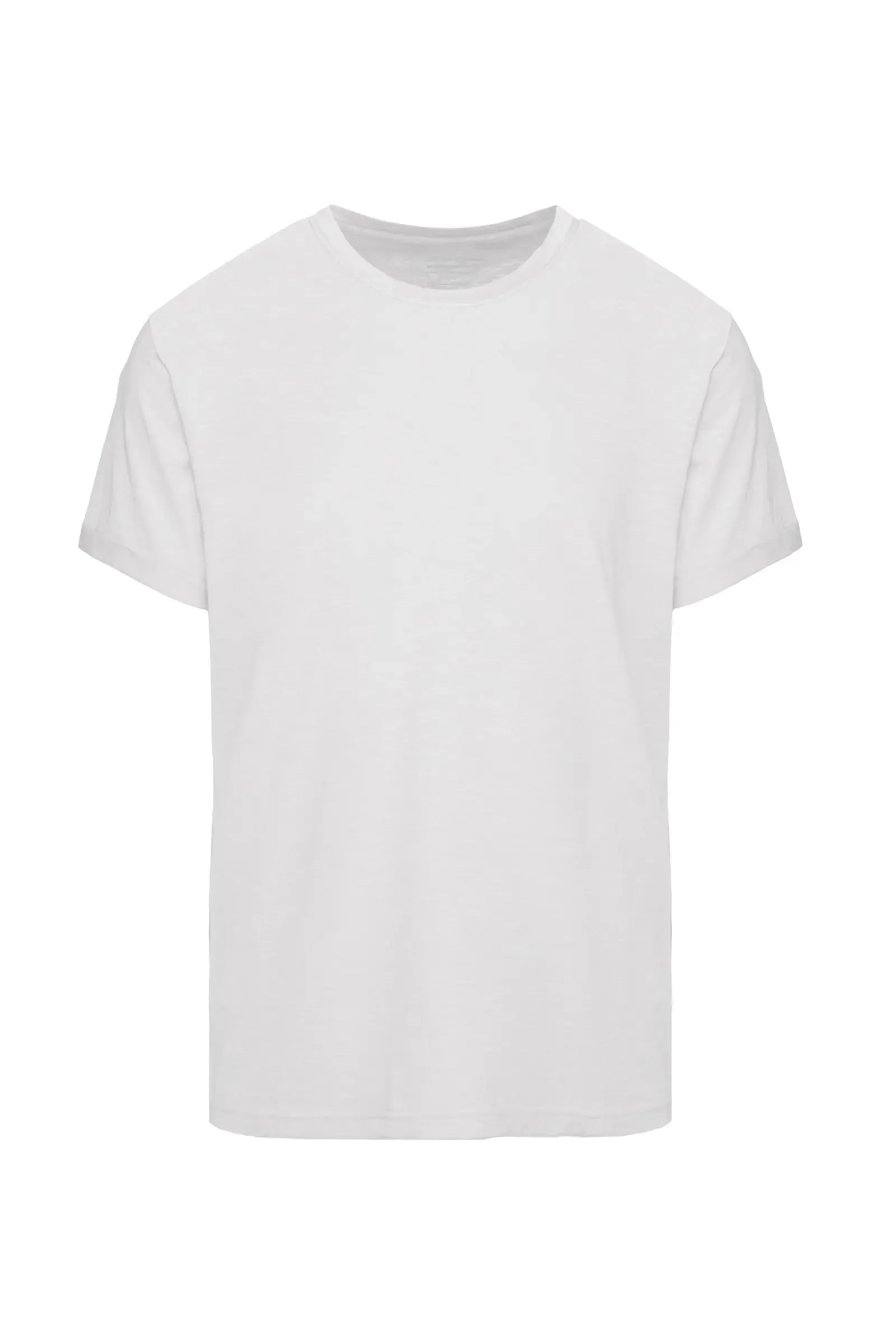 Bomboogie Men's crew-neck t-shirt in slub cotton TM7903TJSSG 00 optical white