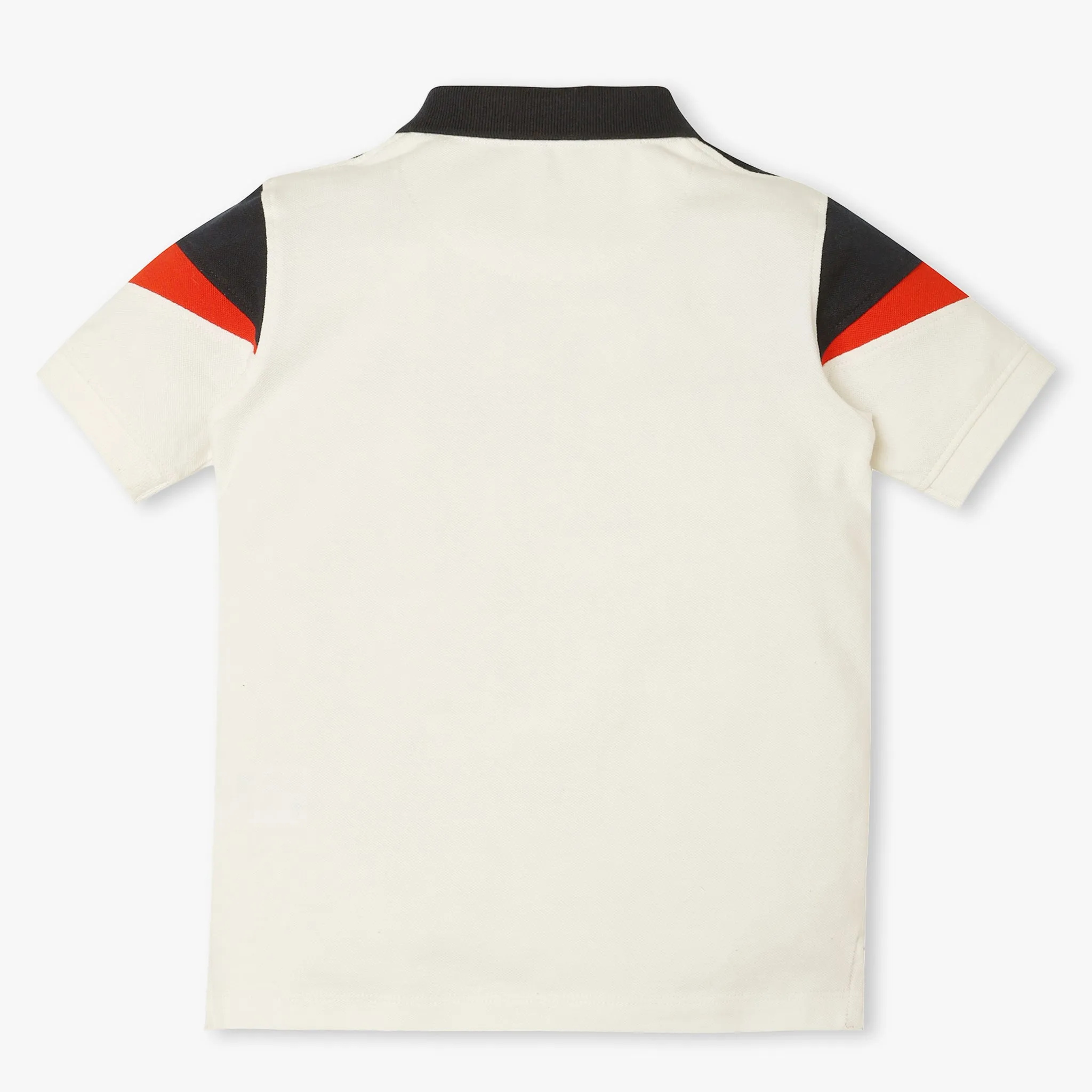 Boys Regular Fit Cut and Sew Polo T-Shirt