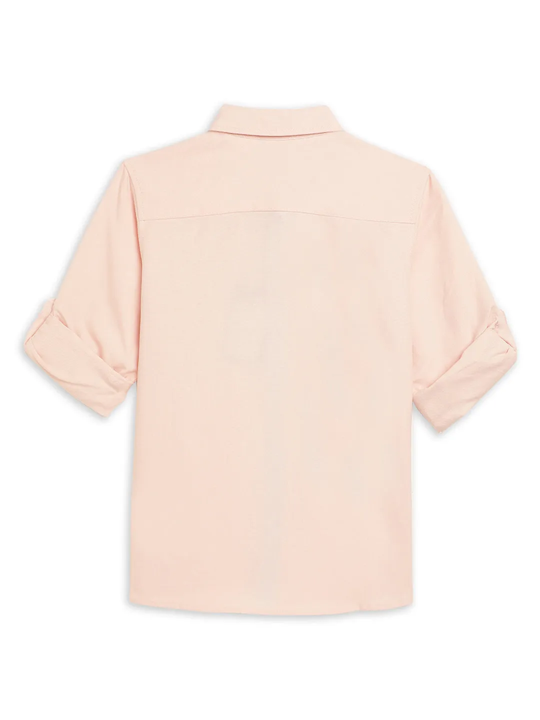 Cantabil Boy's Pink Full Sleeves Shirts