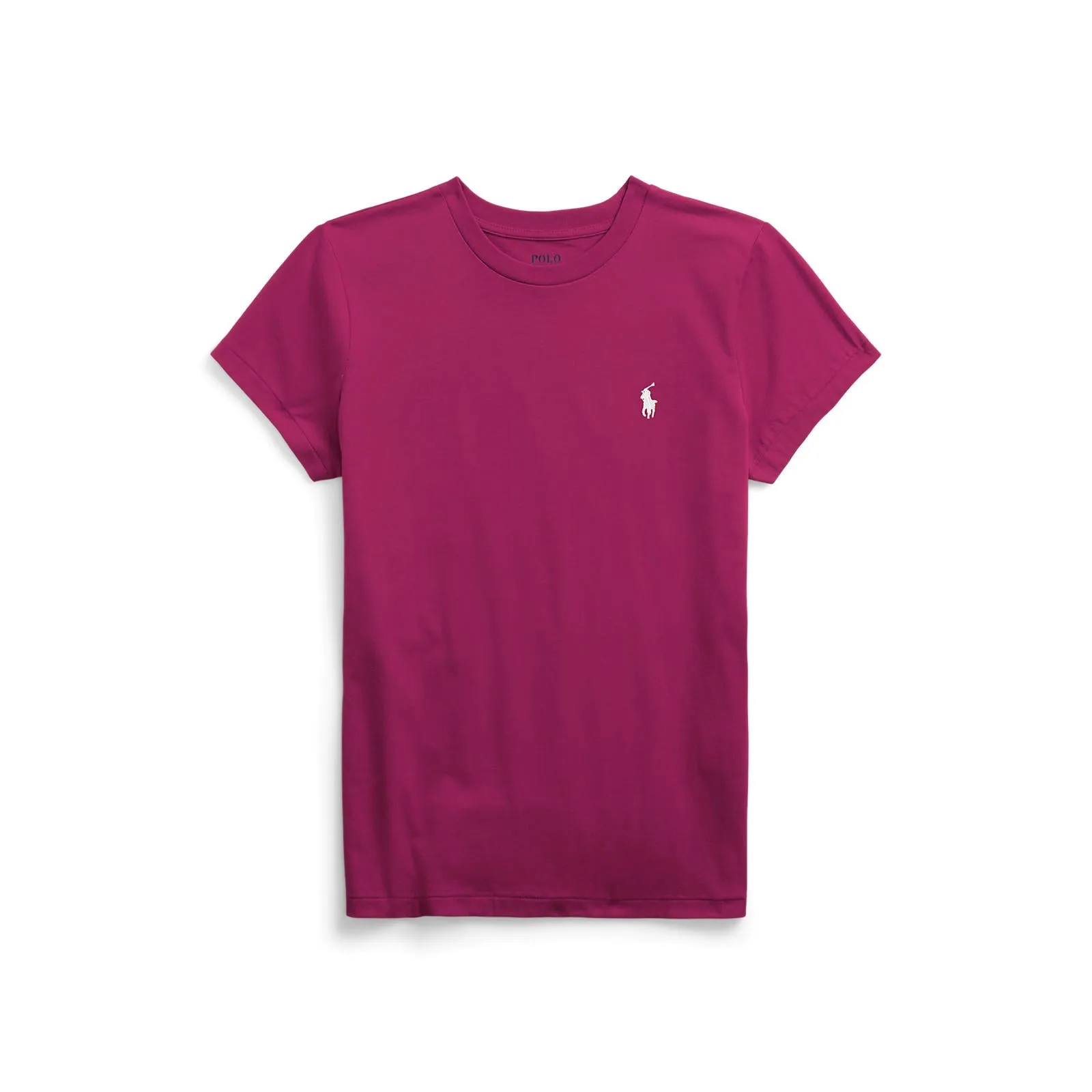 Cotton Crewneck Tee - Burgundy