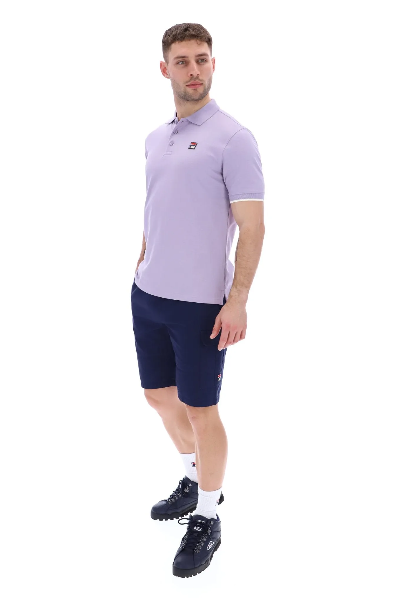 Custom Two Button Tipped Rib Basic Polo