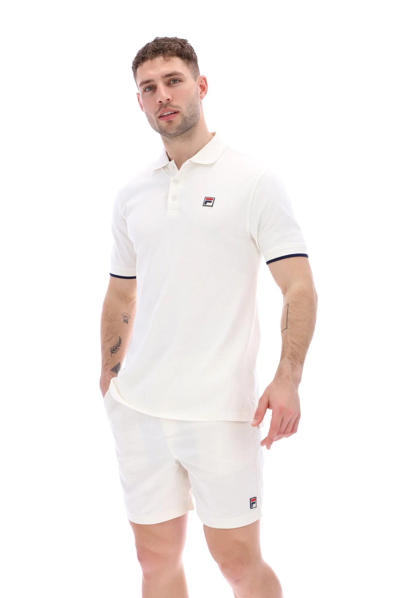 Custom Two Button Tipped Rib Basic Polo