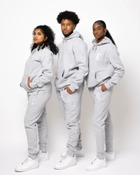 E's Element Essential Sweatsuit Set In Light Grey