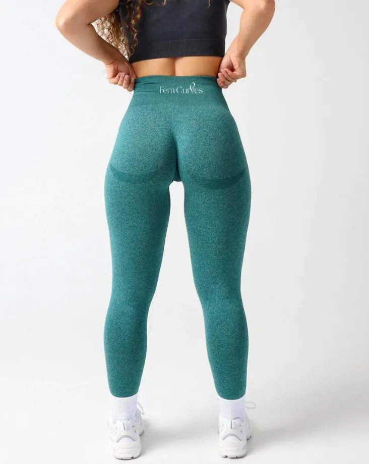 Fiorela Curve Leggings - Hunter Green