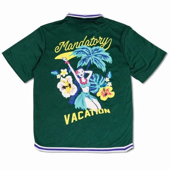 First Row Tropical Vacation Mesh Shirt (Green) FRH2106