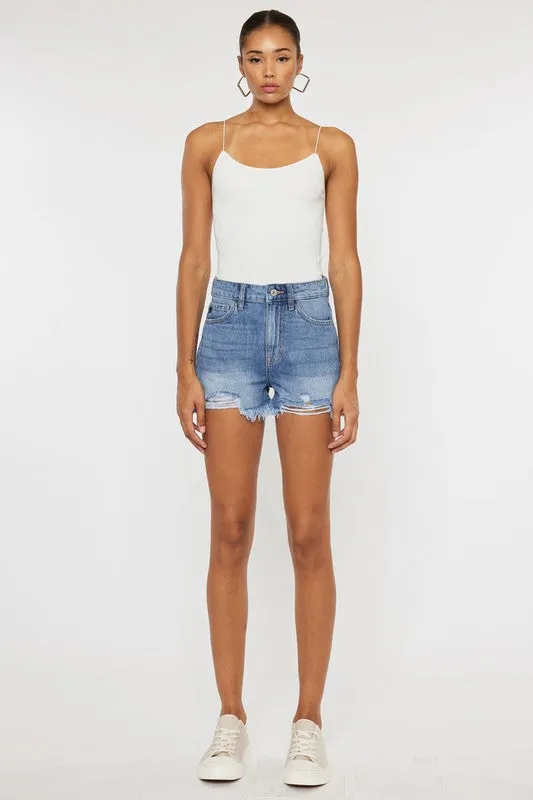 KanCan High Rise Denim Short Jeans