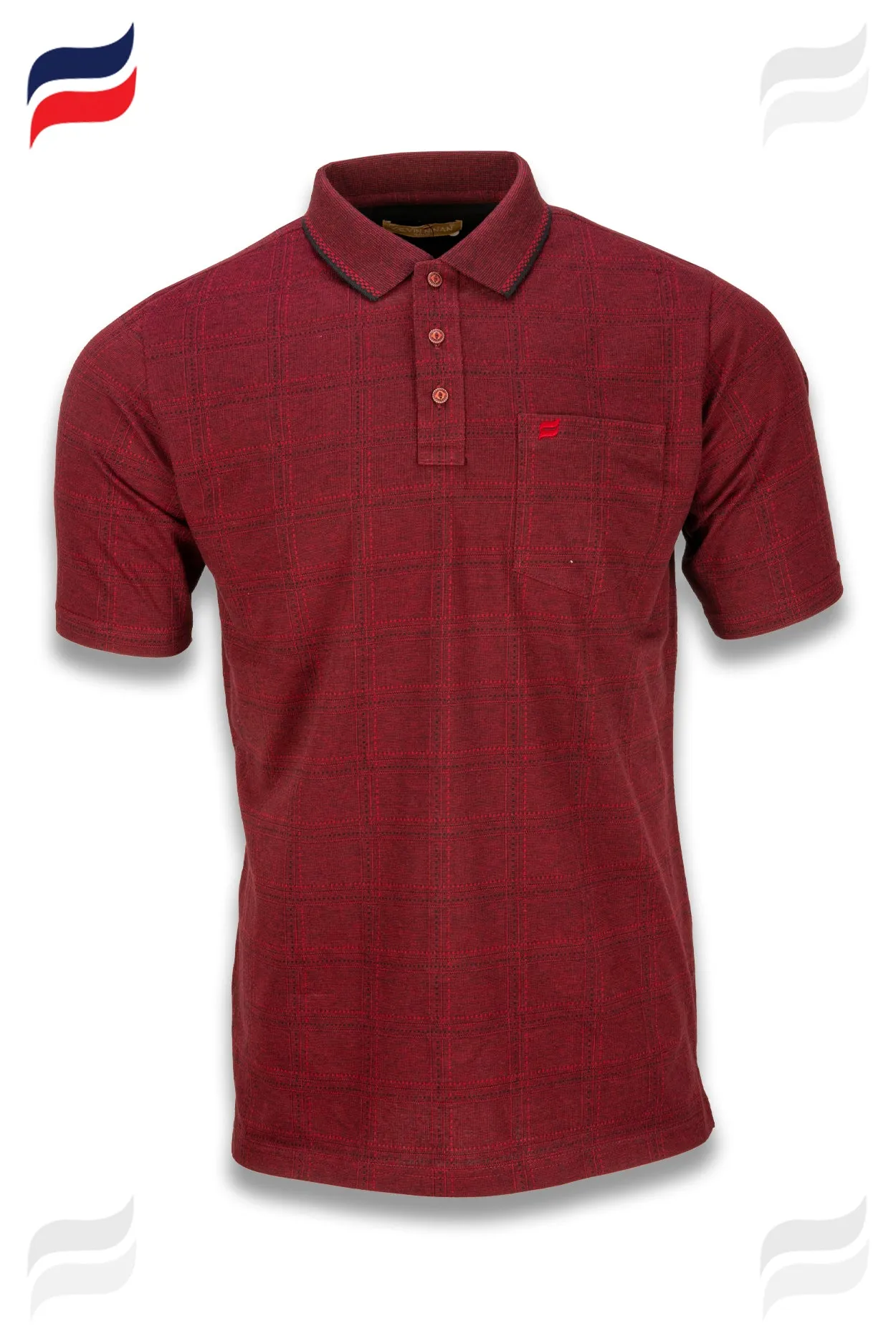 Kevin Ninan Jacquard Polo