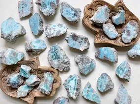 Larimar Raw and Polished