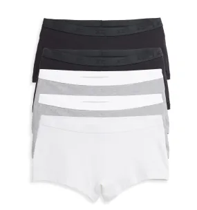 Lightweight Boy Shorts 5-Pack  - Neutral