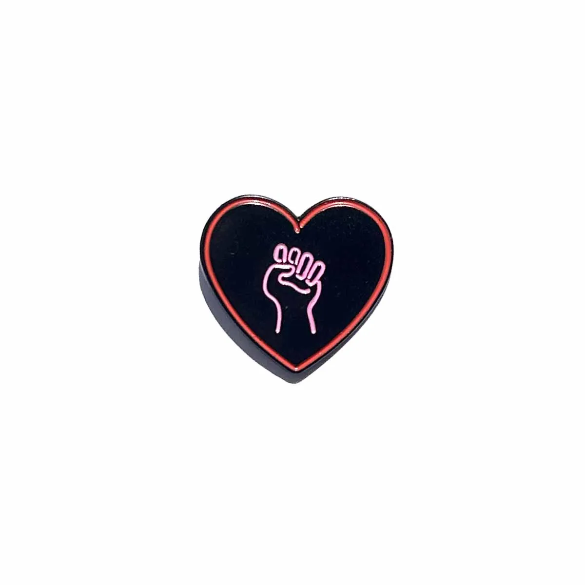 Love As Activism pin supporting Indivisible