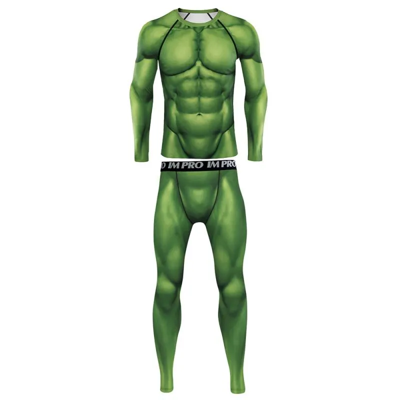 Men's 'Angry' Elite Long Sleeve Compression Set