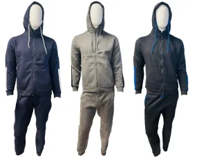 Mens Hooded Fleece Tracksuits Hoodie Bottom Pant Jogsuit