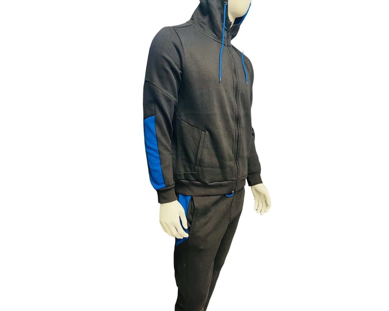 Mens Hooded Fleece Tracksuits Hoodie Bottom Pant Jogsuit