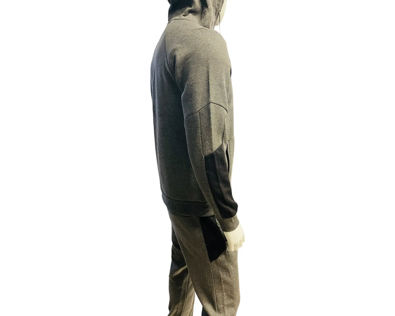 Mens Hooded Fleece Tracksuits Hoodie Bottom Pant Jogsuit