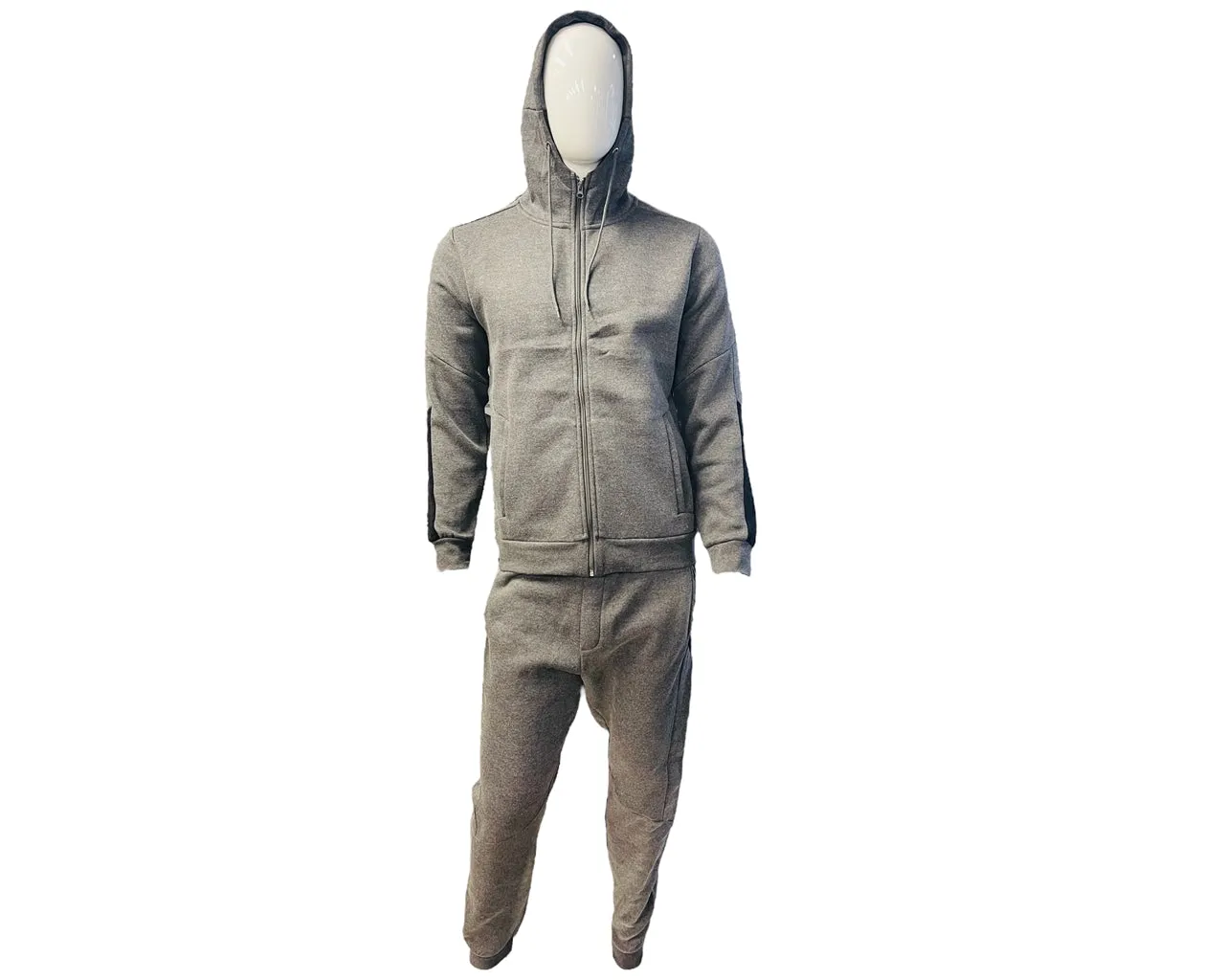 Mens Hooded Fleece Tracksuits Hoodie Bottom Pant Jogsuit