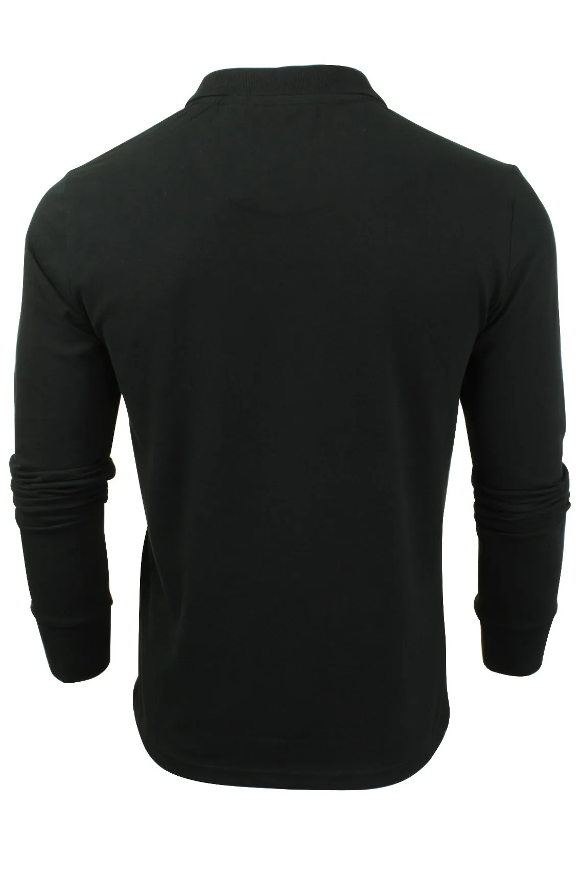 Mens Polo T-Shirt by Brave Soul 'Lincoln' Pique Long Sleeved