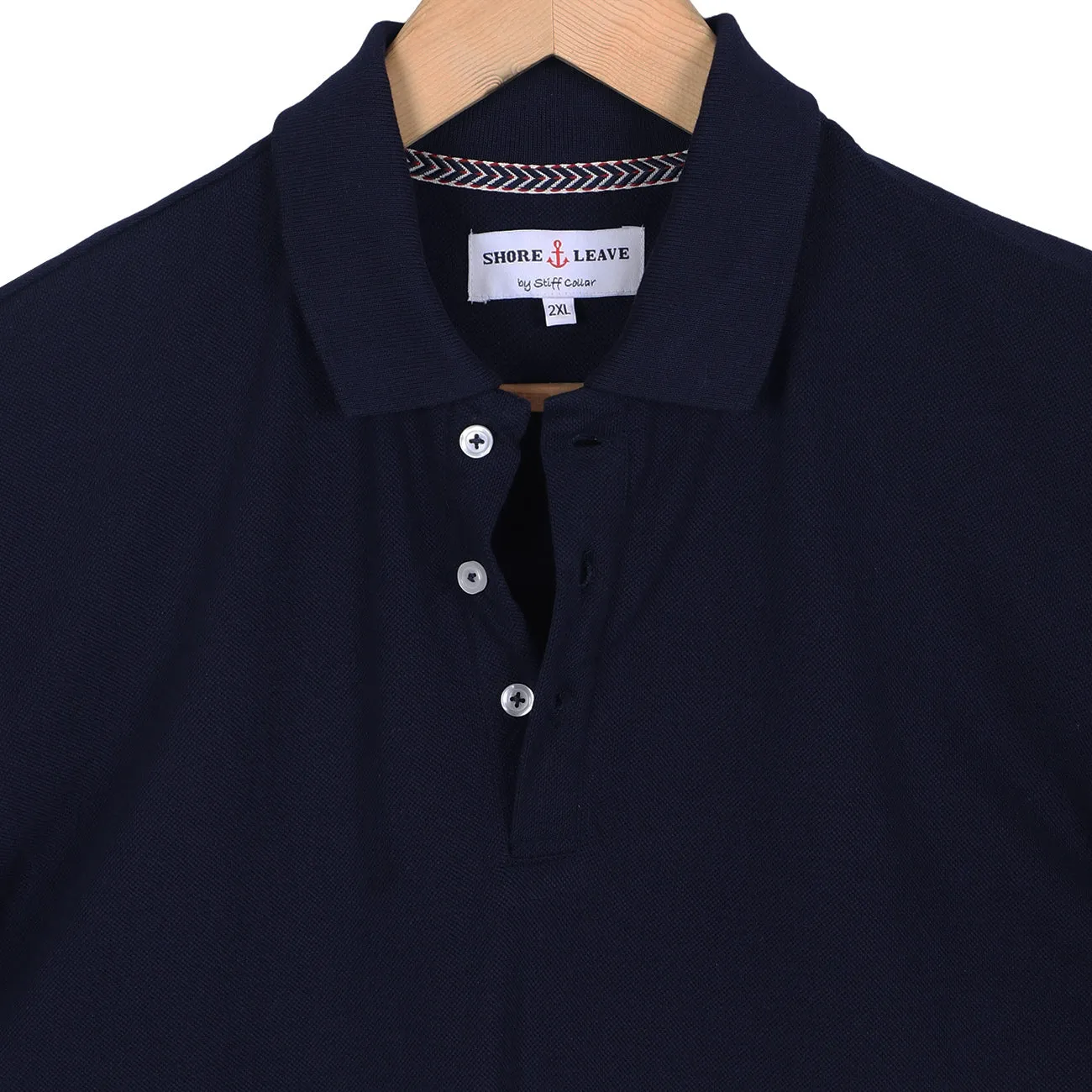 Midnight Blue Premium Cotton Polo T-Shirt