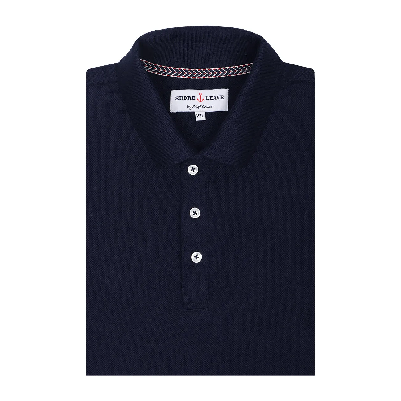 Midnight Blue Premium Cotton Polo T-Shirt