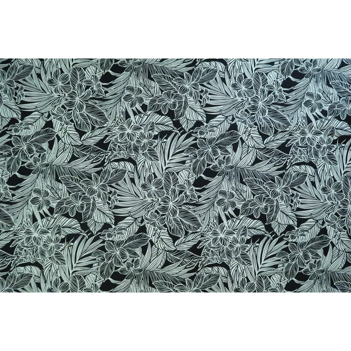 Modern Tropical Plumeria Flower Fabric |