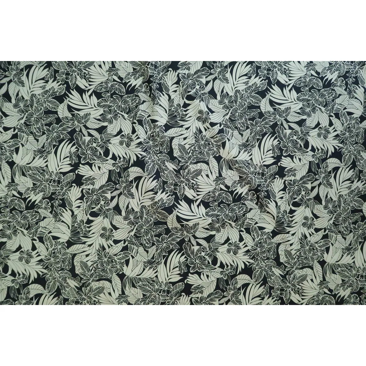 Modern Tropical Plumeria Flower Fabric |