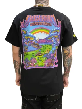 Mushroom Men's short sleeve cotton t-shirt 12036-01 black