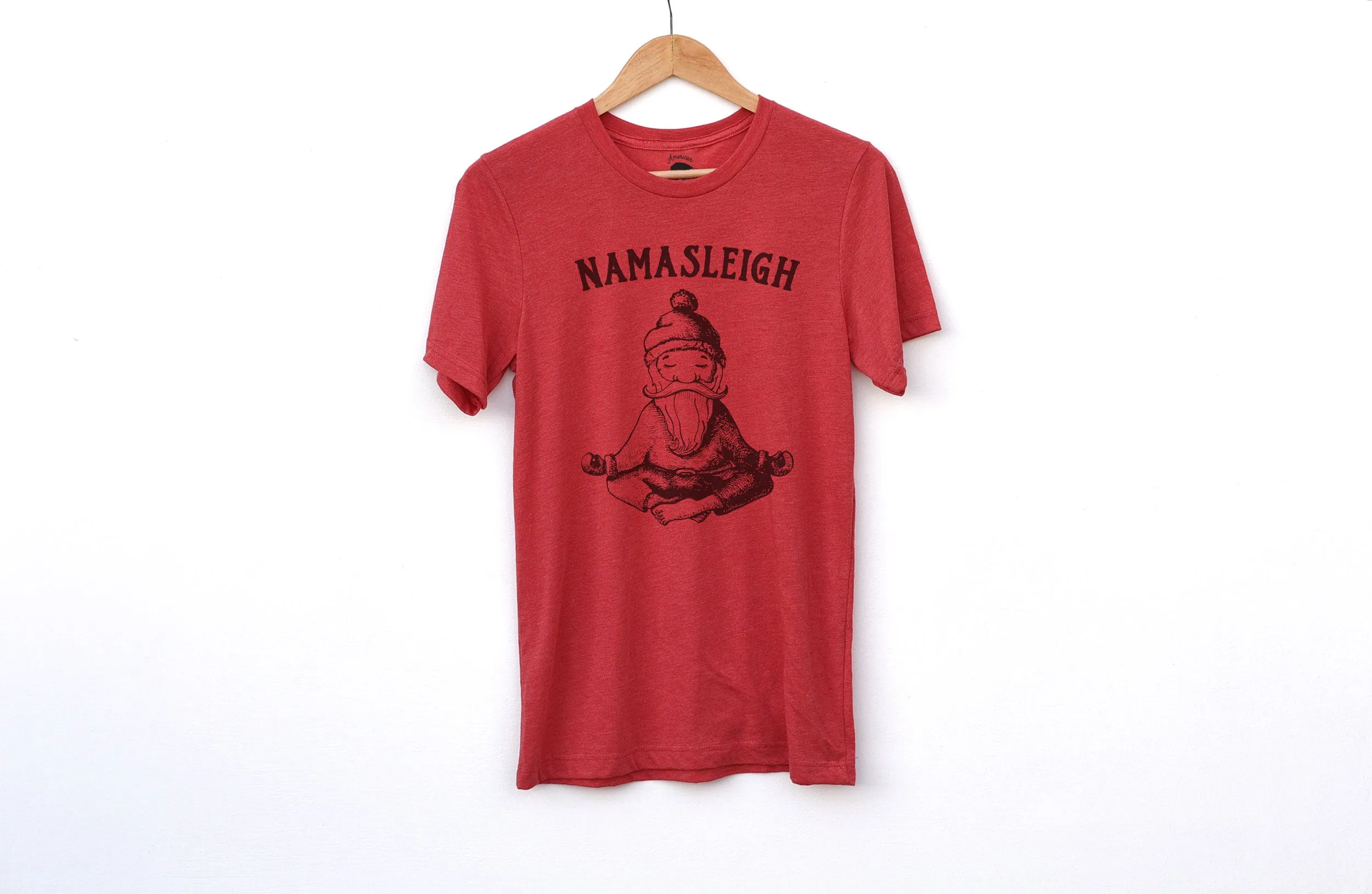 Namasleigh Yoga Santa Adult Shirts