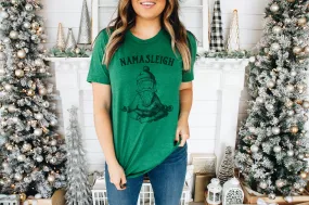 Namasleigh Yoga Santa Adult Shirts