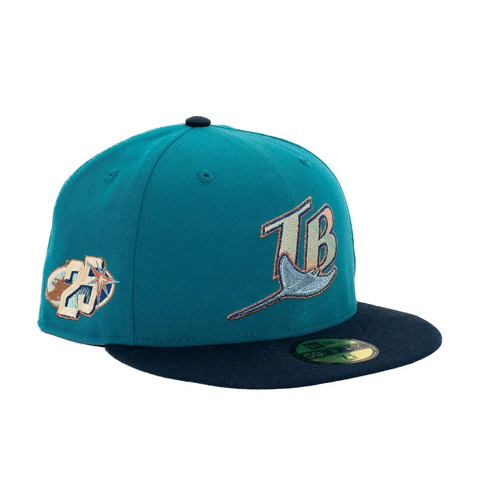 NEW ERA X Fresh Rags 59FIFTY TAMPA BAY DEVIL RAYS 25th Anniversary SIDE PATCH