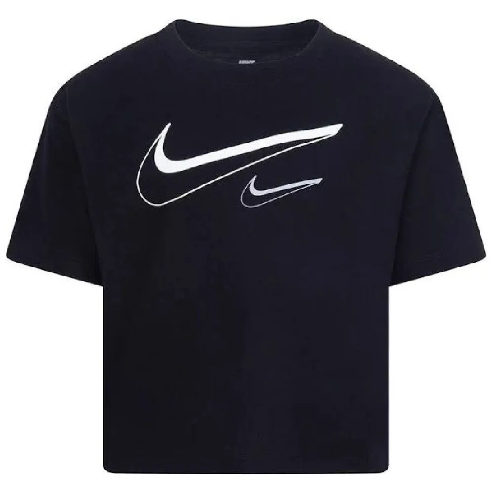 Nike T-shirt Crop Logo Swoosh Kids