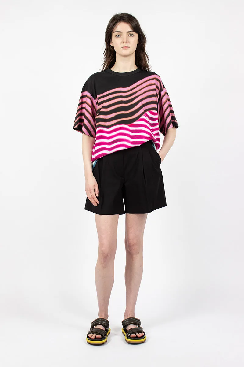 Pleat Shorts Black