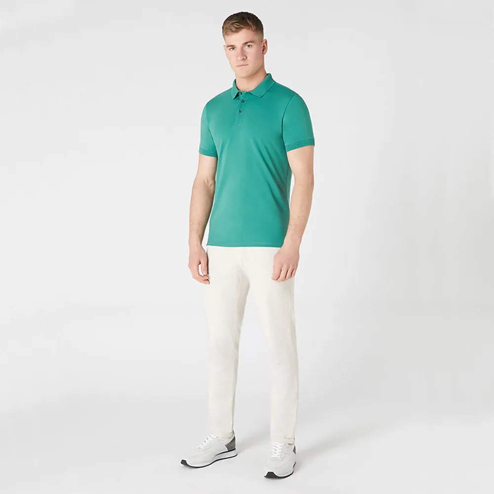 Remus Uomo Cotton Stretch Polo Shirt - Green